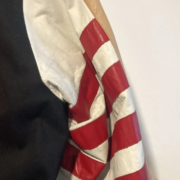 Jeff Hamilton San Francisco 49ers leather trim jacket XL - Picture 8 of 16